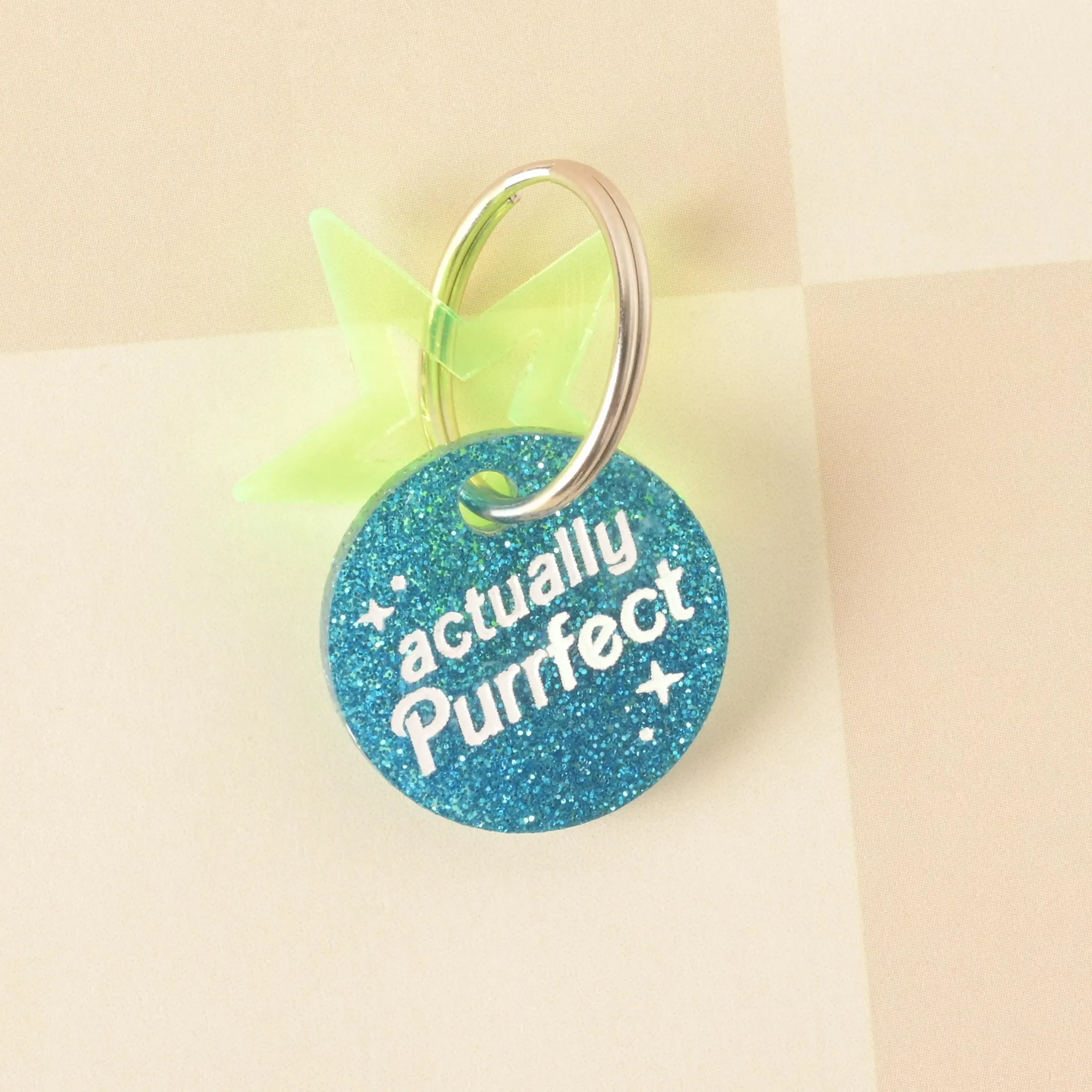 Actually Purrfect Personalized Pet Tag