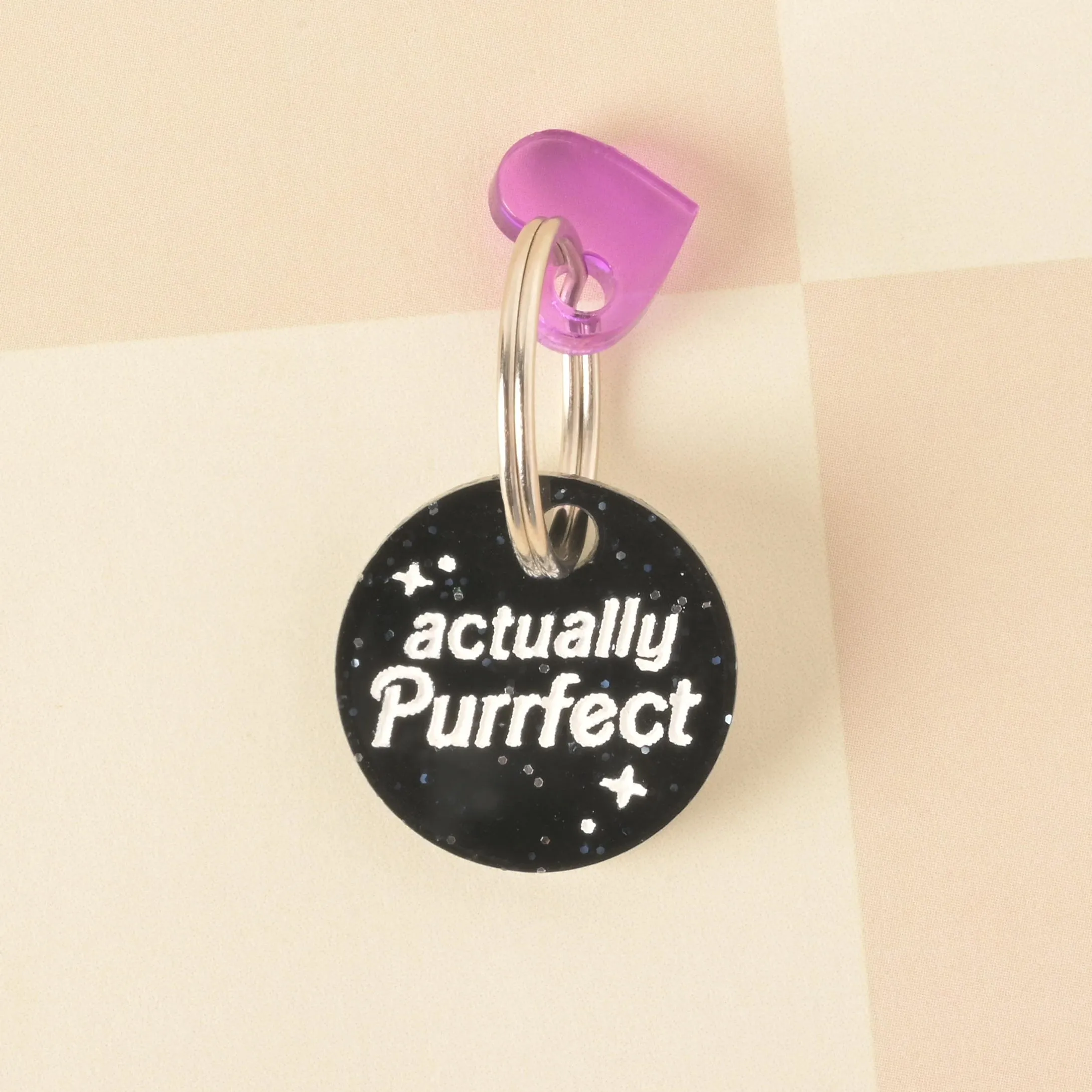 Actually Purrfect Personalized Pet Tag