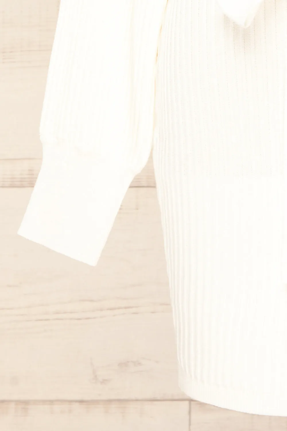 Bergame Ivory | Knitted Wrap Dress