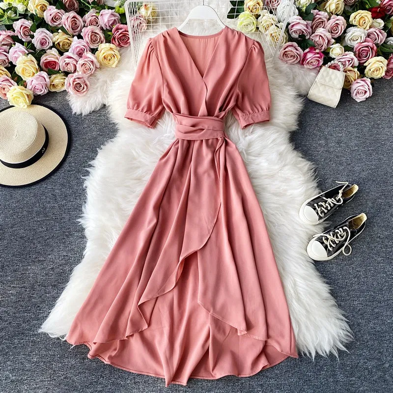 Elegant Midi Dress, Boho Summer Dress For Women