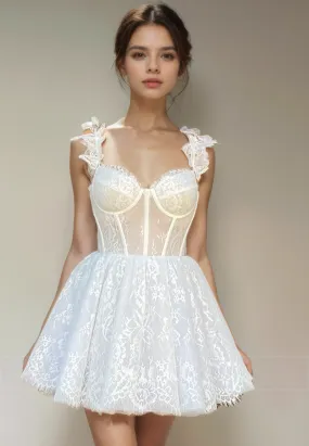 Gorgeous & Charming Square A-Line Appliques Party Homecoming Dress
