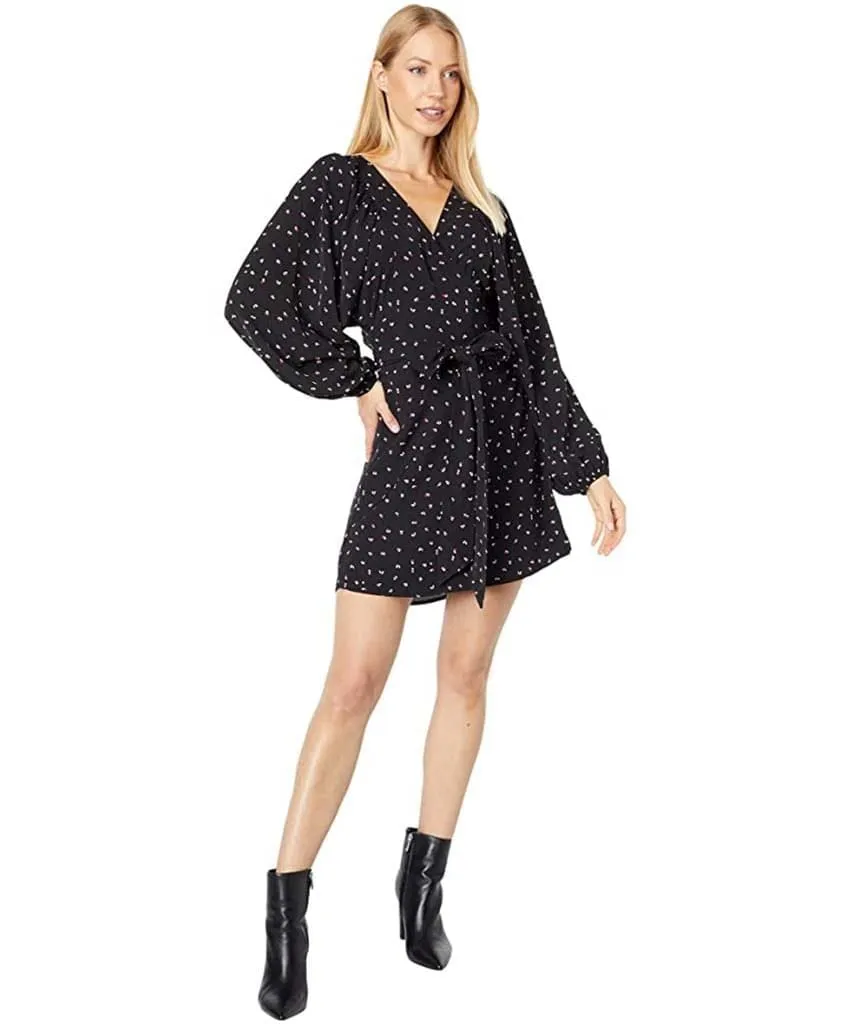 Kennedy Wrap Dress Black Print