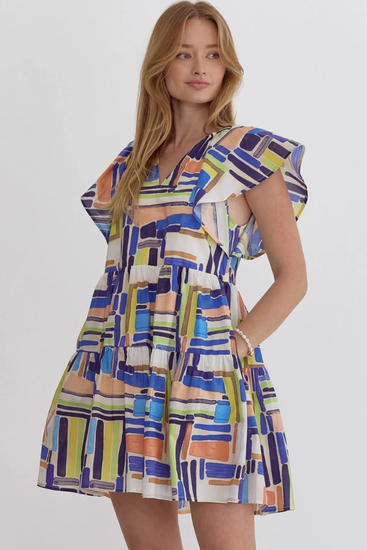 Lime Ruffled Dress