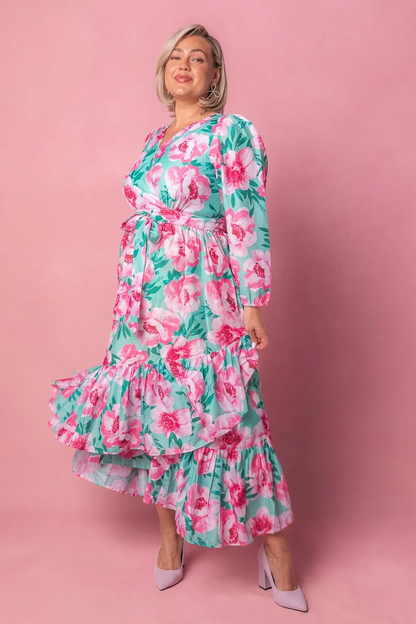 Mi Amor Dress in Green - FINAL SALE