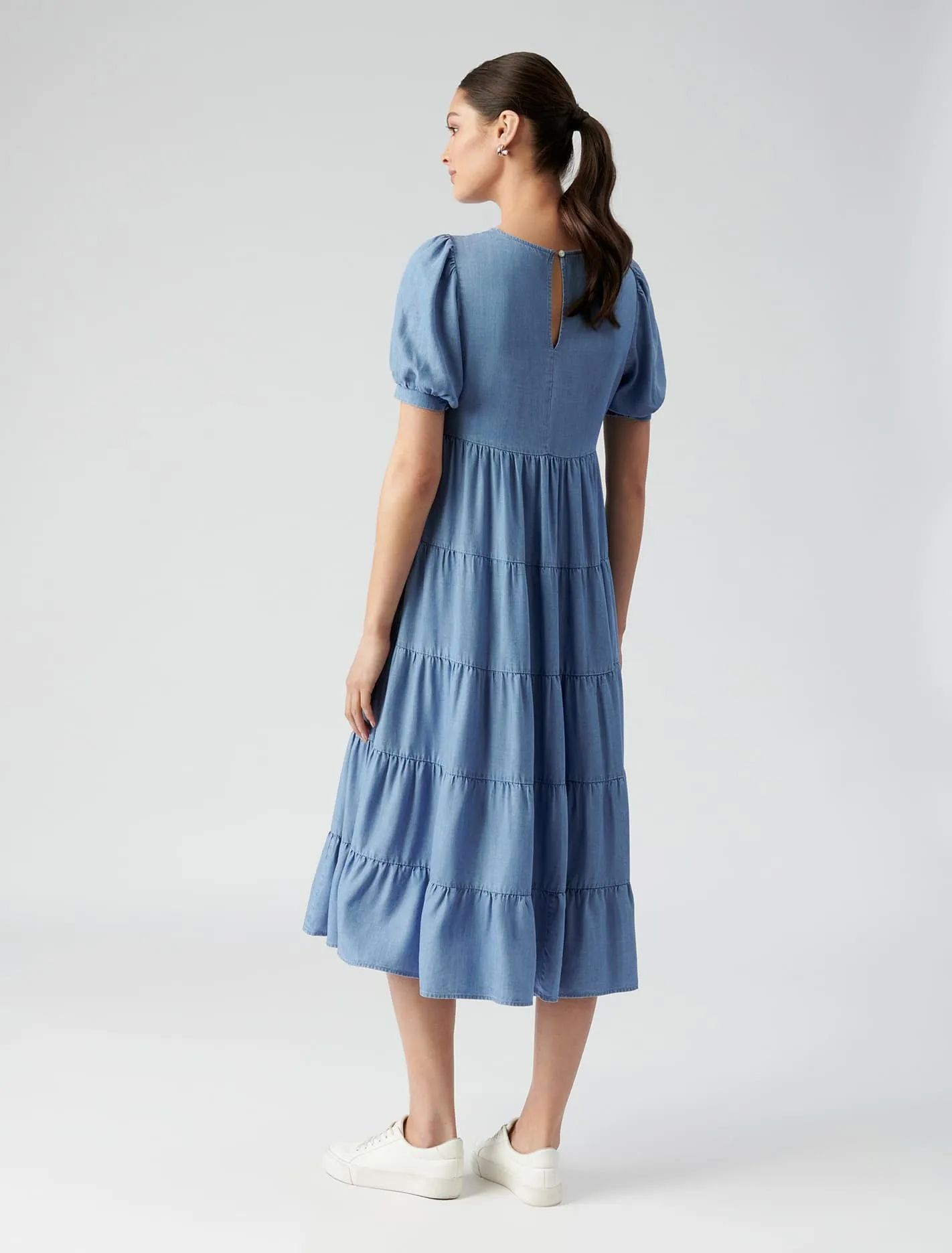 Pippa Denim Midi Smock Dress
