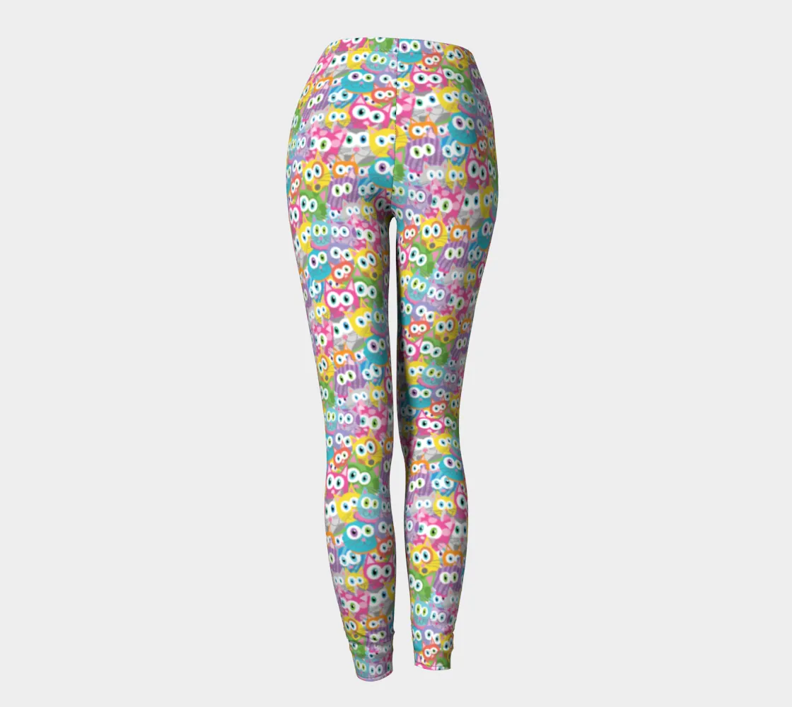 "Purrrballs!" Whimsical Cats Printed Leggings