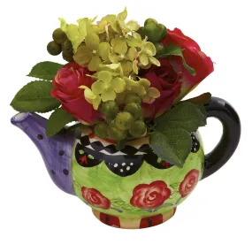 Rose & Hydrangea w/Decorative Vase