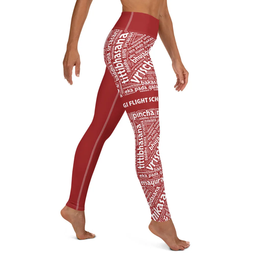 Sanskrit Leggings (YFS Red)