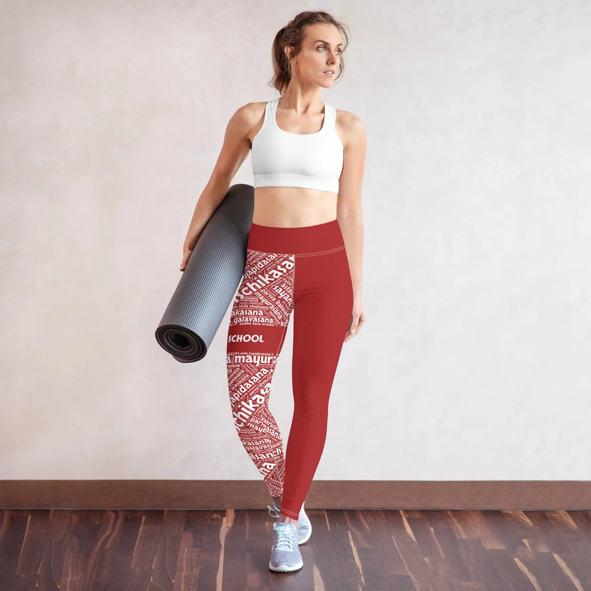 Sanskrit Leggings (YFS Red)