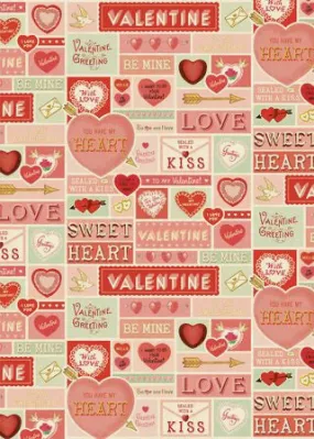 Valentine Wrap - Cavallini Wrap & Poster