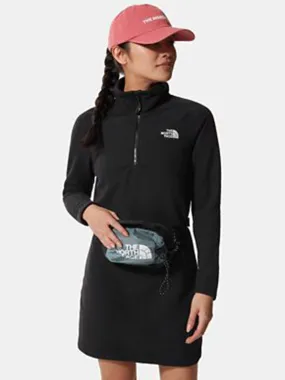 Women's Brand Logo Embroidered Sweatshirt Dress,Black
